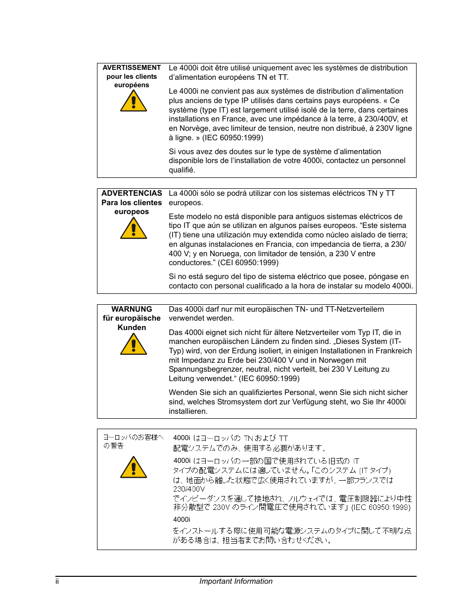 Smart Technologies SMART BOARD 4000I User Manual | Page 4 / 94