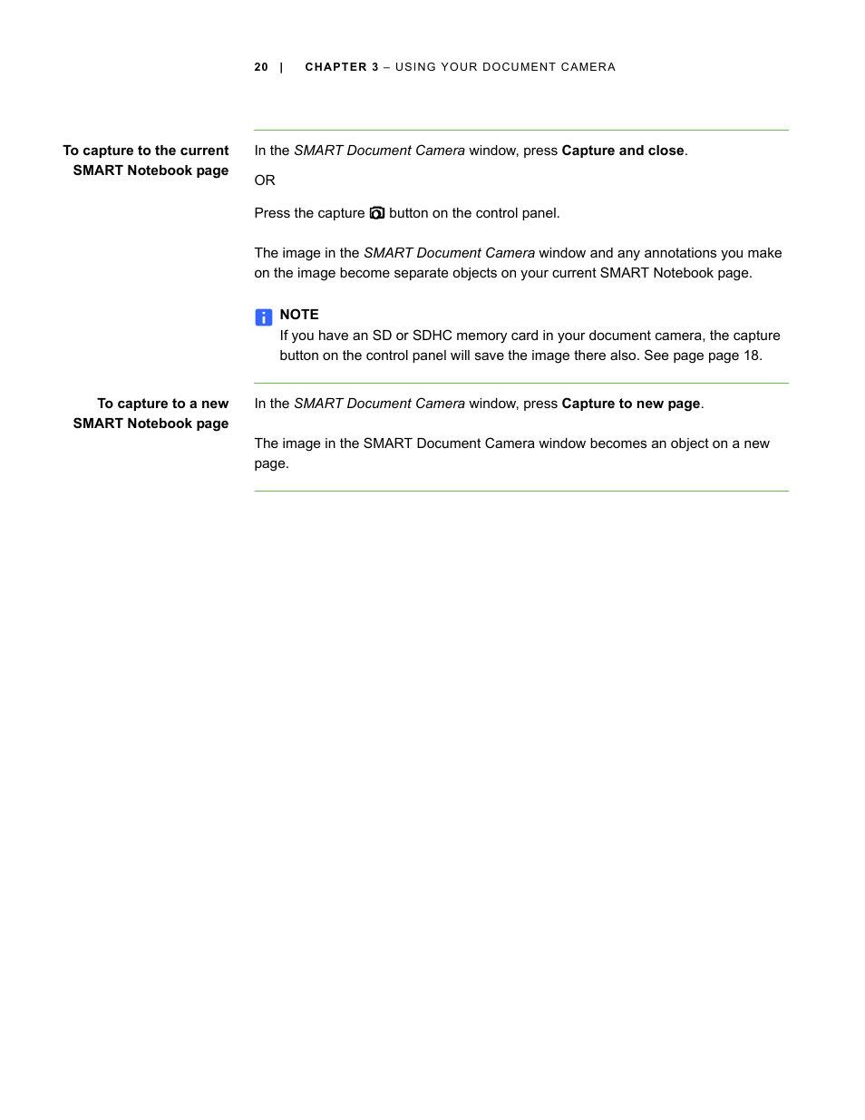 Smart Technologies Smart Document Camera 330 User Manual | Page 26 / 58