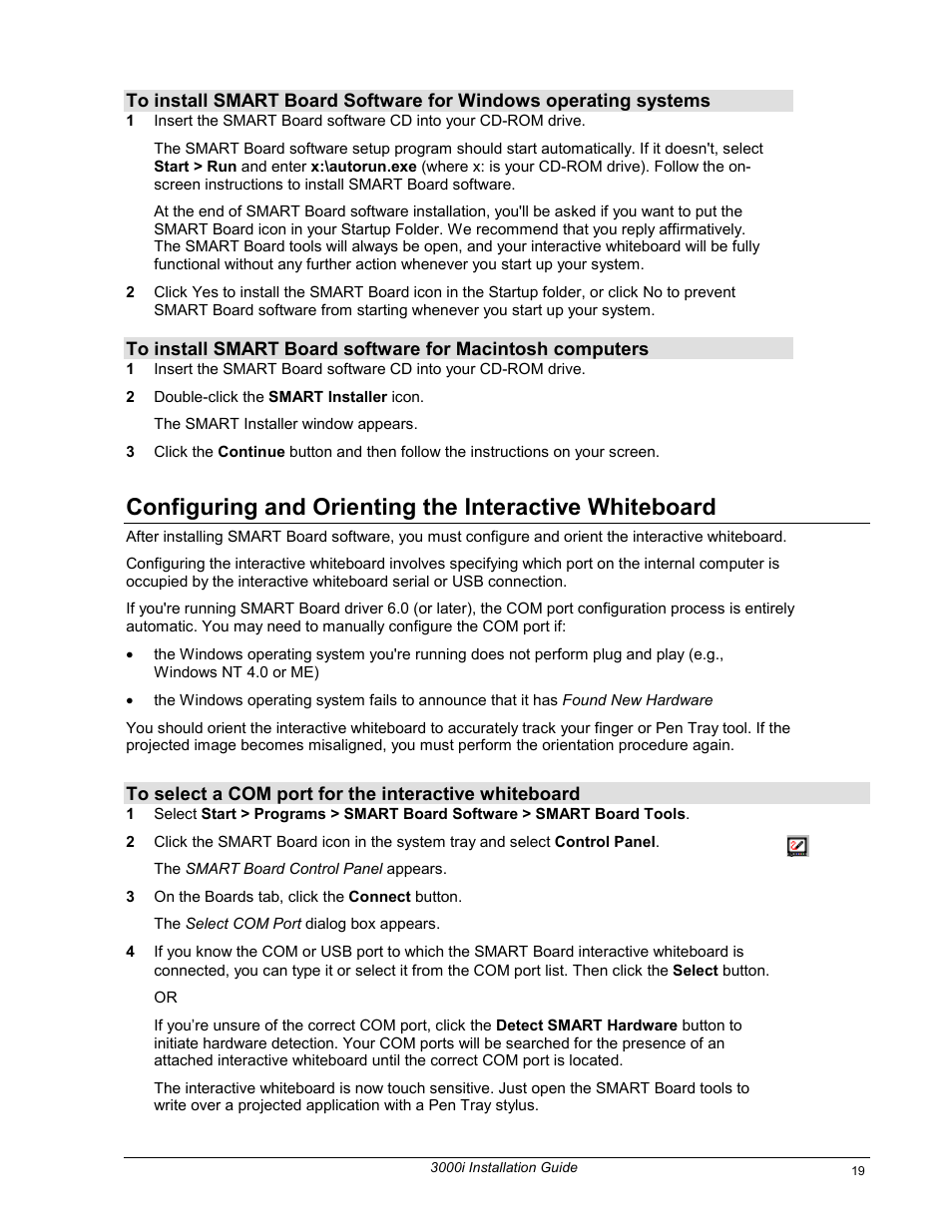 Smart Technologies 3000i User Manual | Page 27 / 62