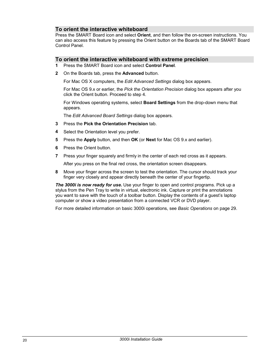 Smart Technologies 3000i User Manual | Page 28 / 62