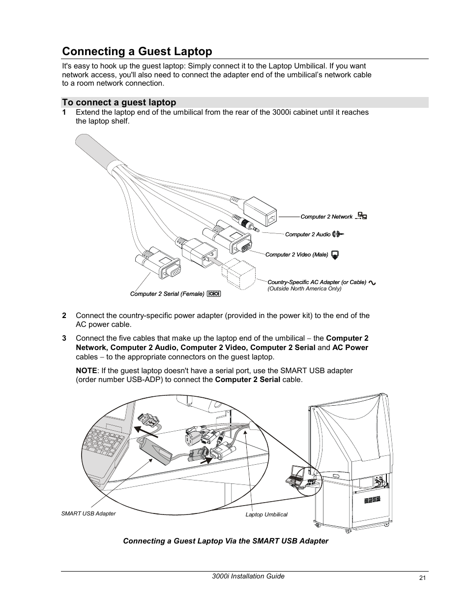 Connecting a guest laptop | Smart Technologies 3000i User Manual | Page 29 / 62