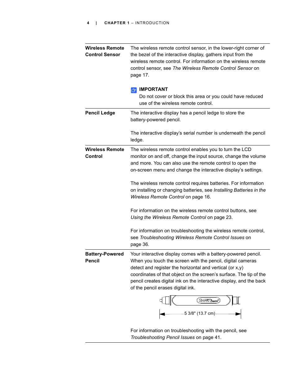 Smart Technologies SBID Interactive Display 6052i User Manual | Page 12 / 62