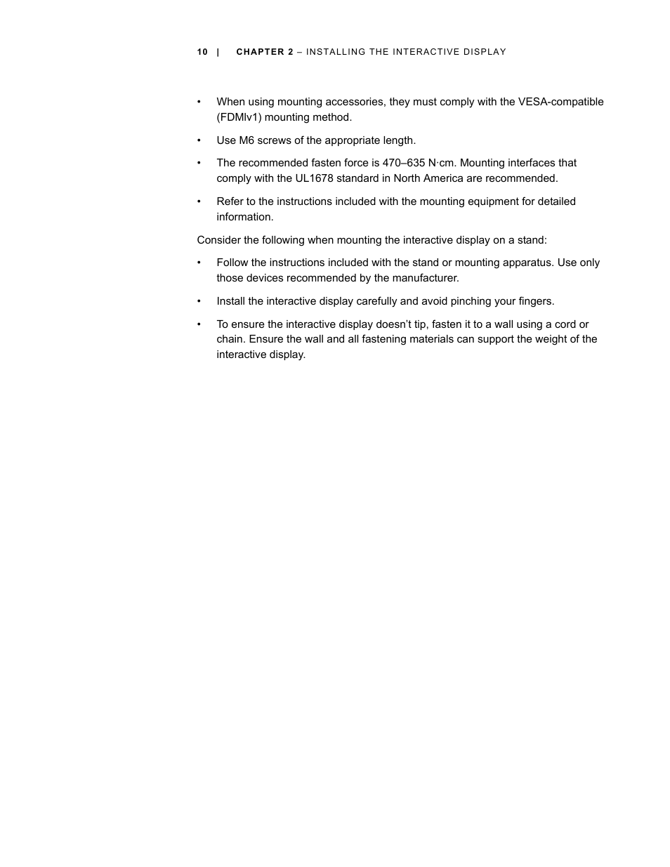 Smart Technologies SBID Interactive Display 6052i User Manual | Page 18 / 62