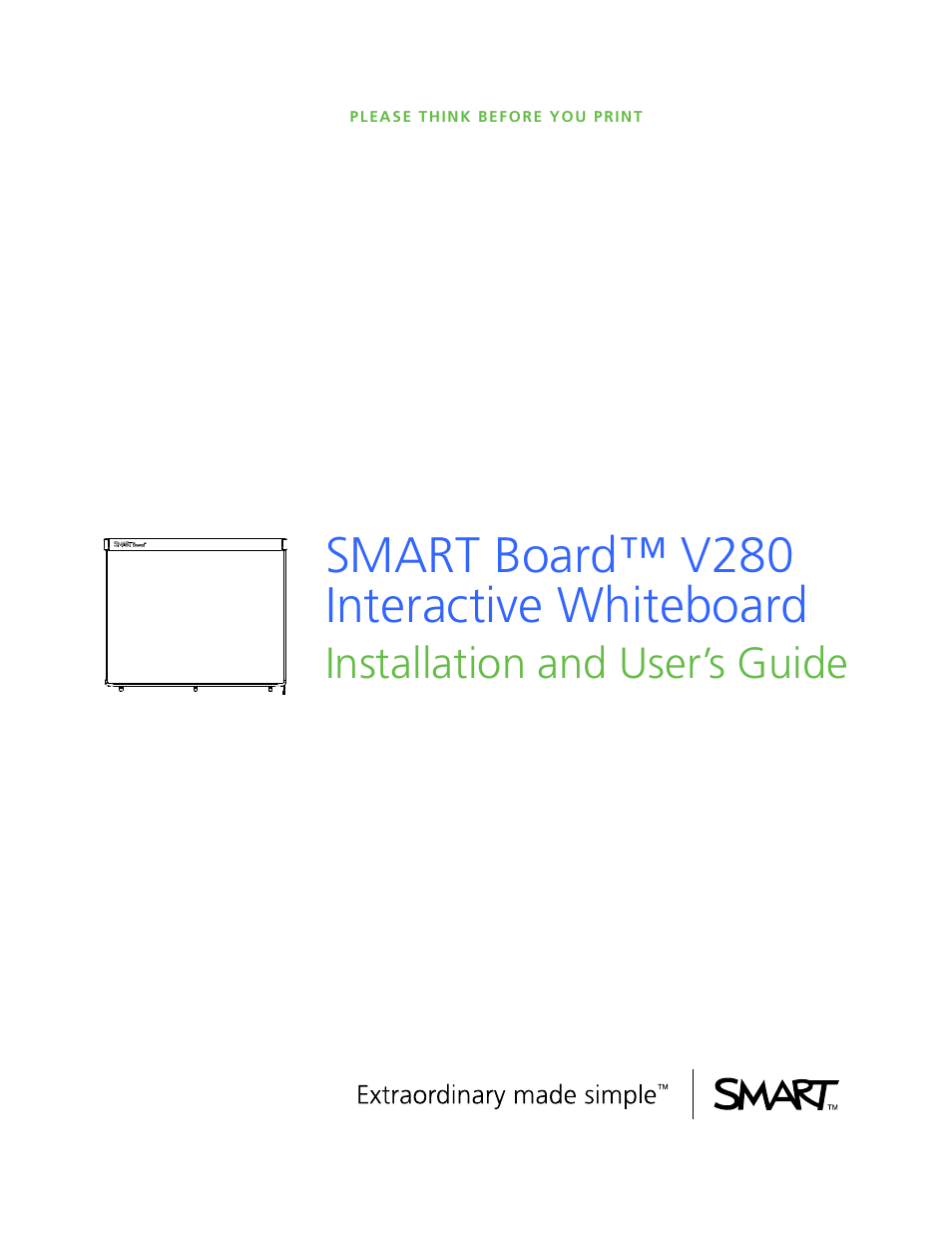 Smart Technologies Smart Board V280 User Manual | 94 pages