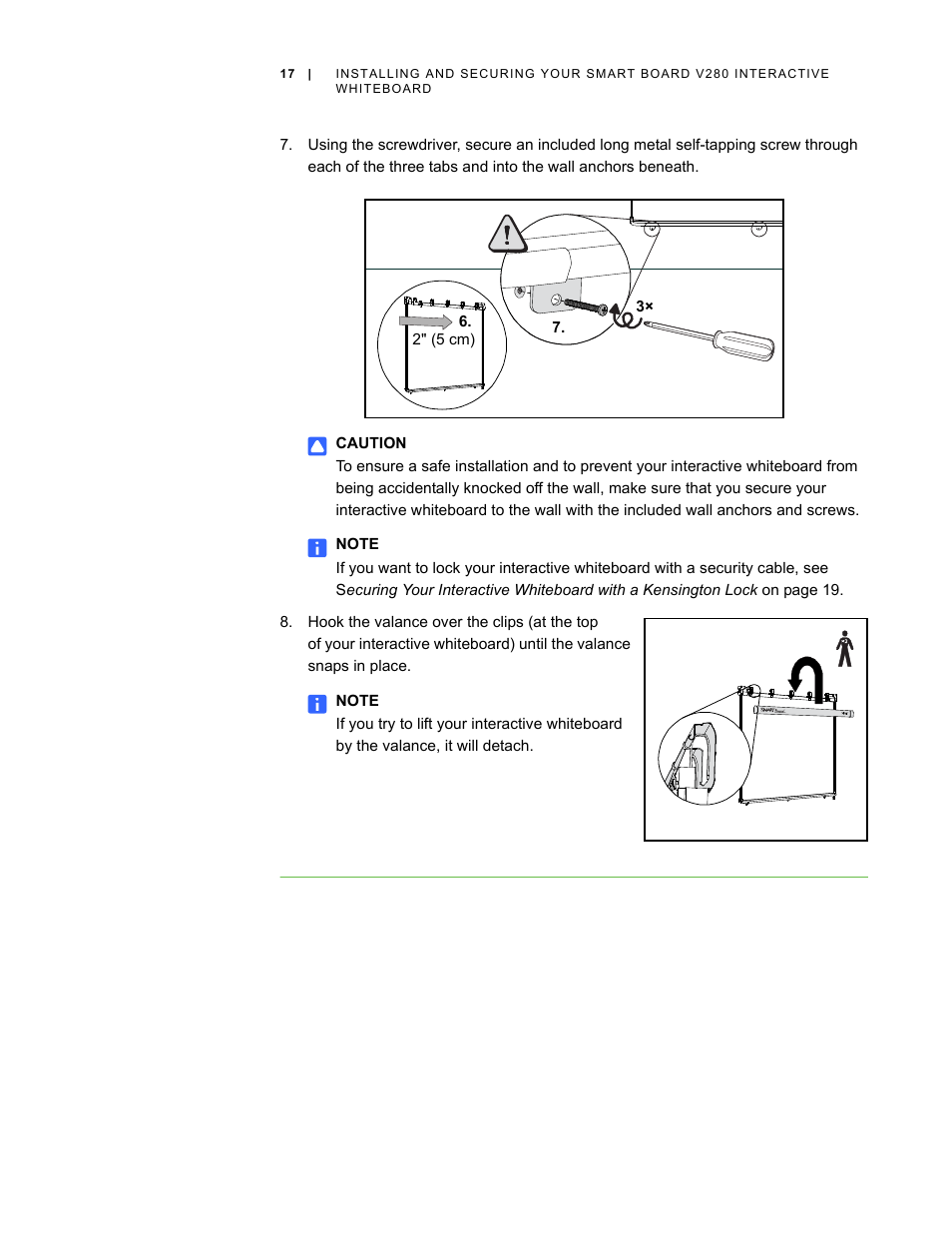Smart Technologies Smart Board V280 User Manual | Page 27 / 94