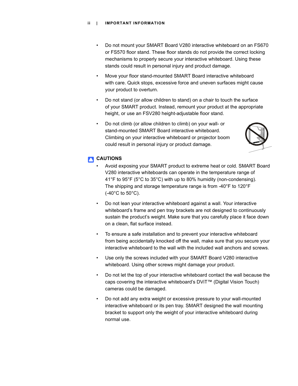 Smart Technologies Smart Board V280 User Manual | Page 4 / 94