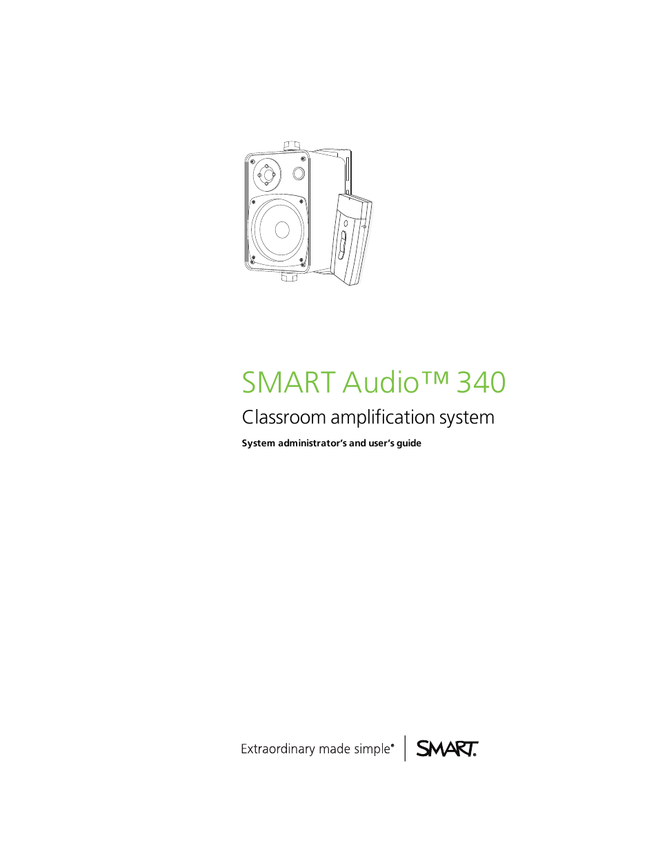 Smart Technologies SMART Audio 340 User Manual | 58 pages