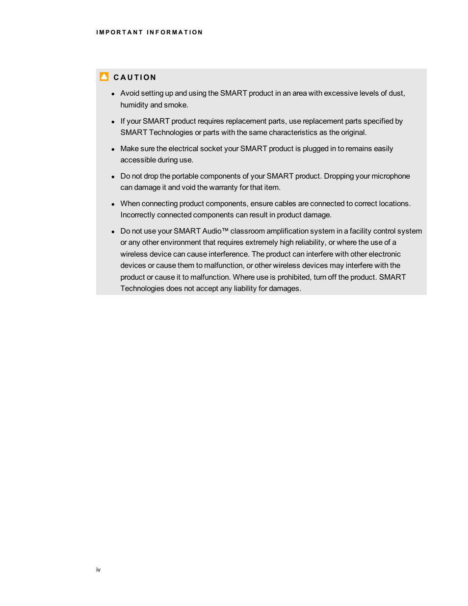 Smart Technologies SMART Audio 340 User Manual | Page 4 / 58