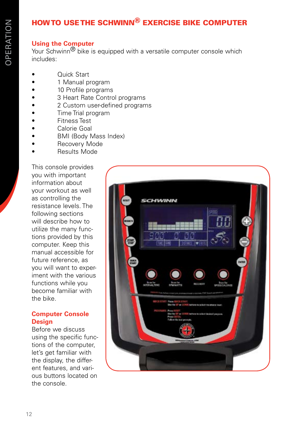 Schwinn SR23 User Manual | Page 12 / 44