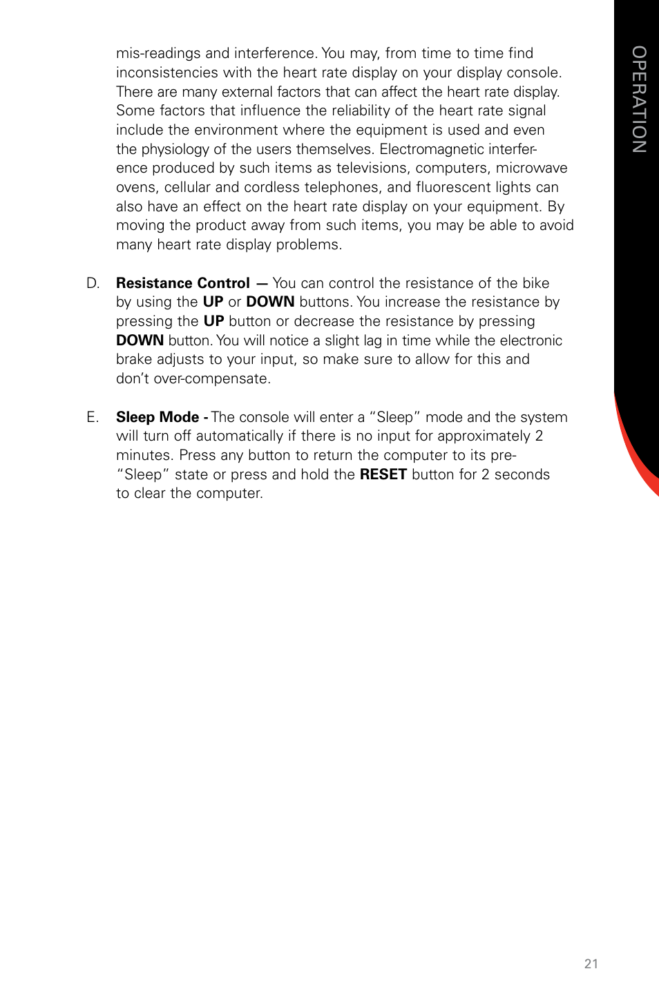 Schwinn SR23 User Manual | Page 21 / 44