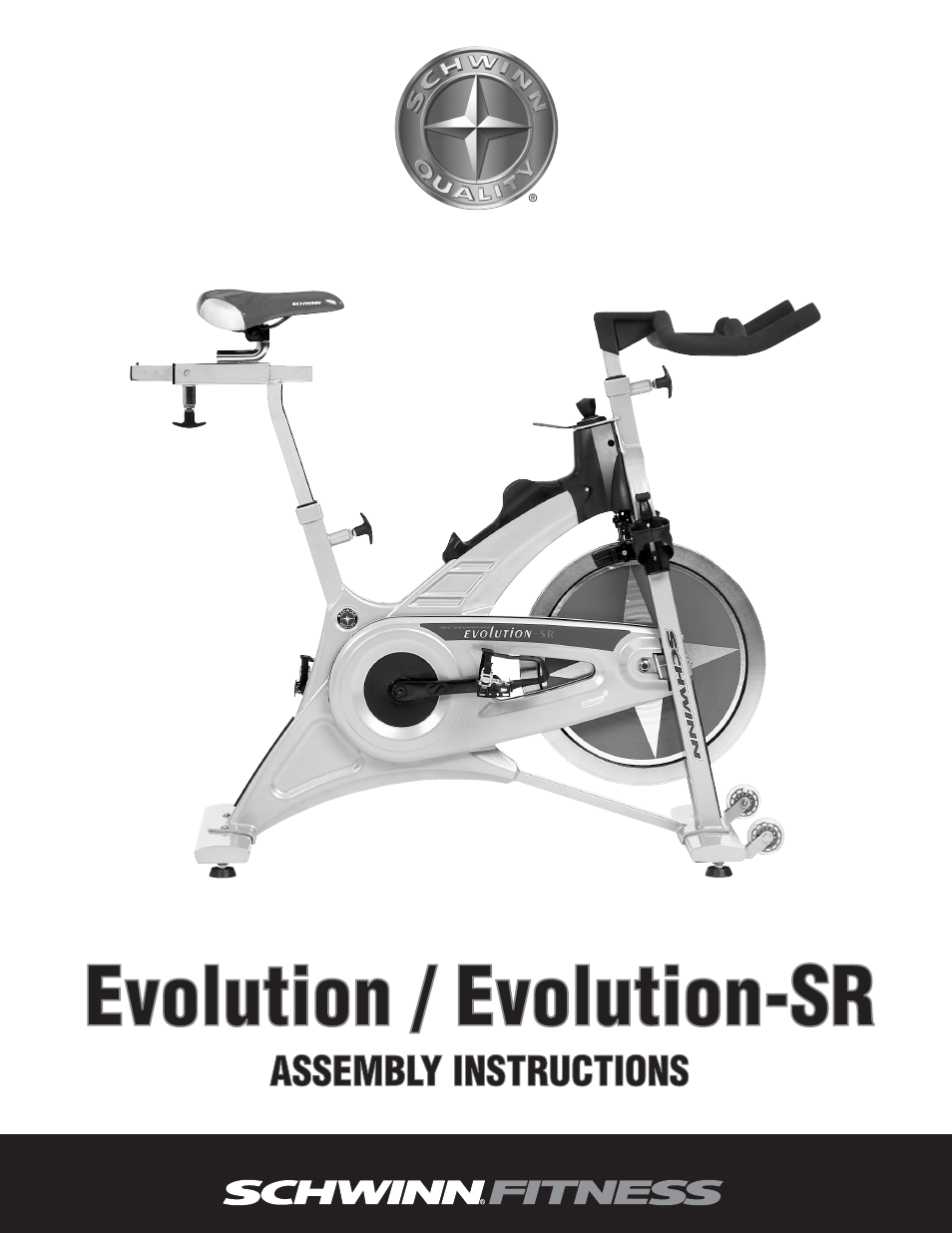 Schwinn EVOLUTION NS-754 User Manual | 8 pages