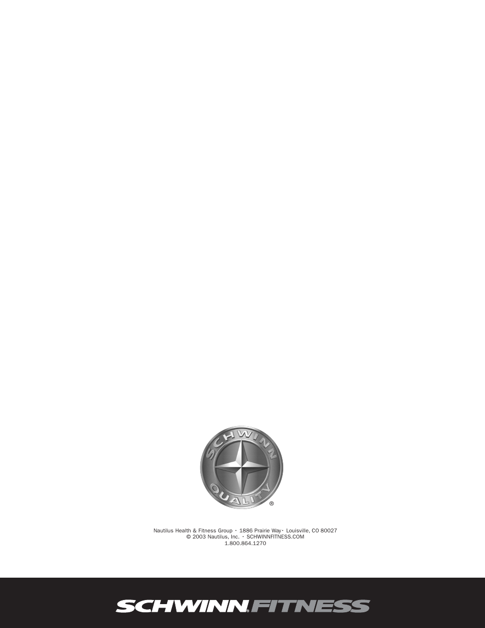 Schwinn EVOLUTION NS-754 User Manual | Page 8 / 8