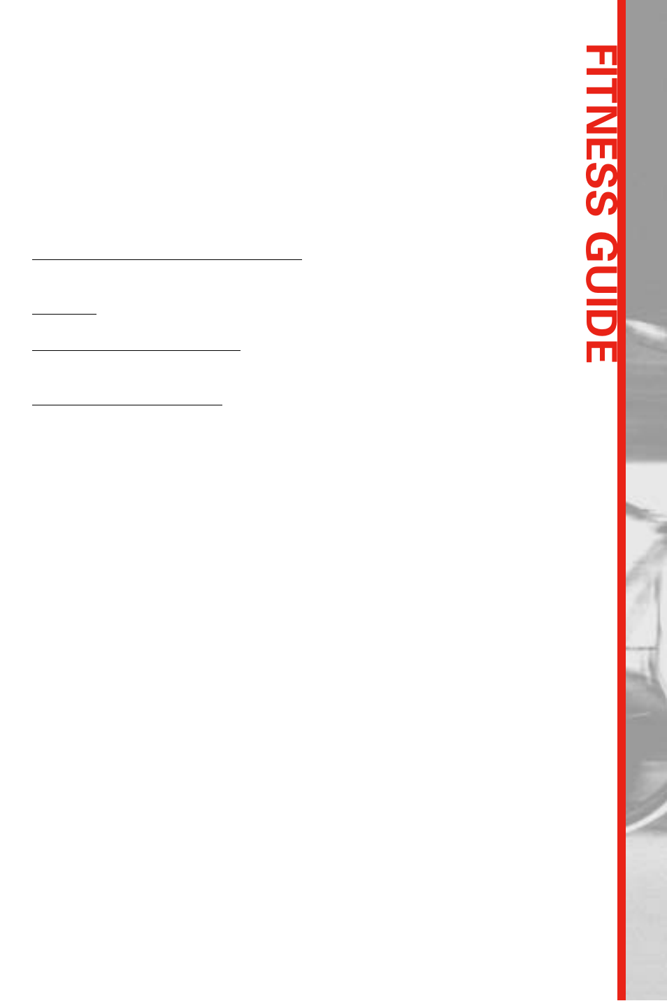 Fitness guide | Schwinn 212 User Manual | Page 31 / 34