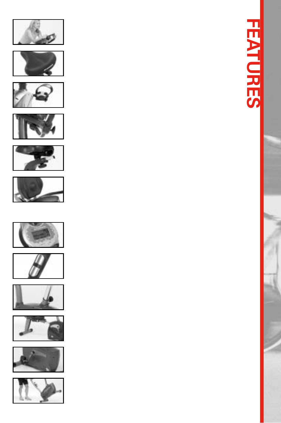 Fea tures | Schwinn 212 User Manual | Page 5 / 34