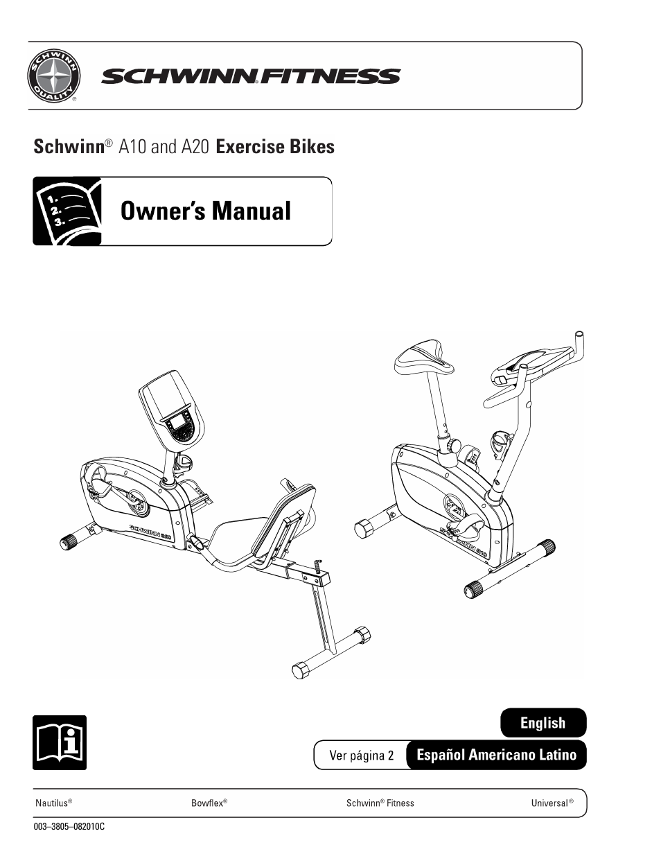 Schwinn NAUTILUS A10 User Manual | 16 pages