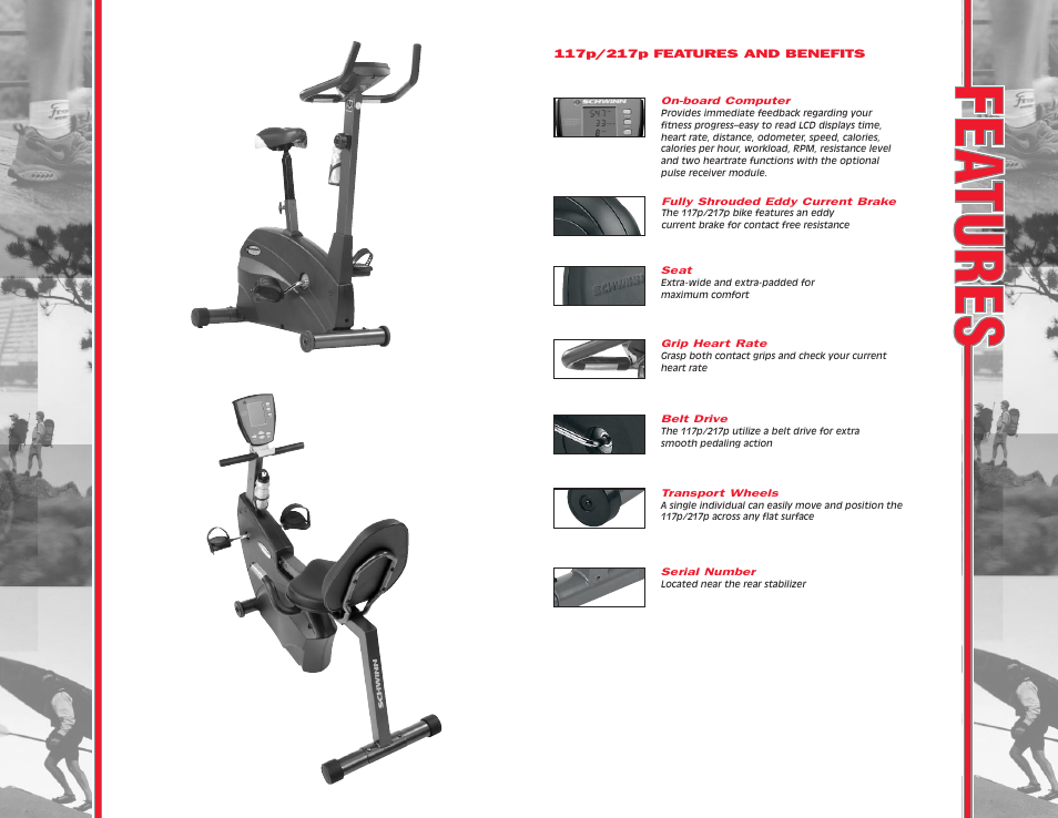 Schwinn 117P/217P User Manual | Page 2 / 13