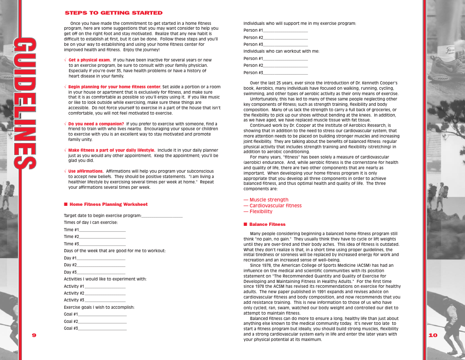 Schwinn 117P/217P User Manual | Page 8 / 13