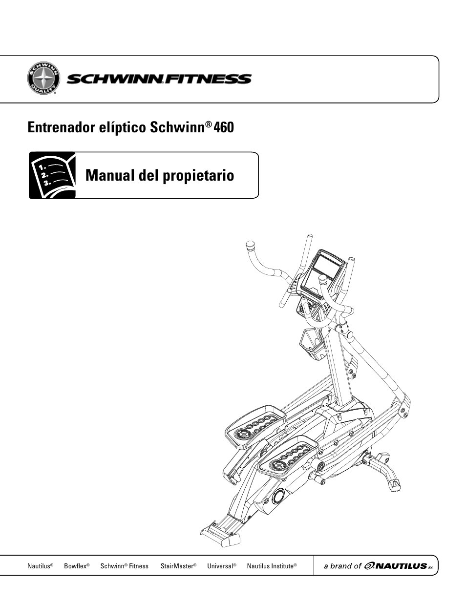 Manual del propietario, Entrenador elíptico schwinn | Schwinn 460 User Manual | Page 31 / 88