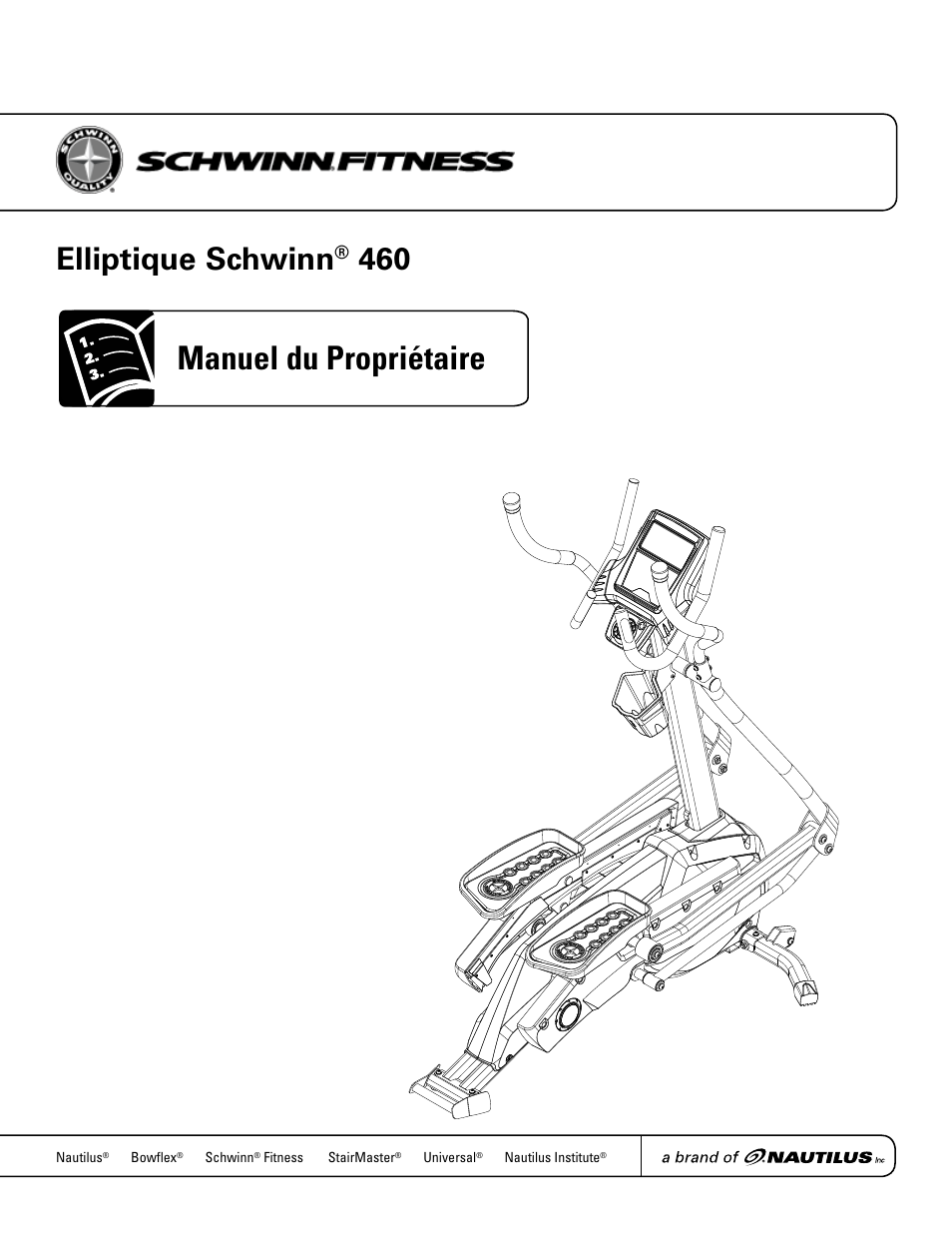 Manuel du propriétaire, Elliptique schwinn | Schwinn 460 User Manual | Page 59 / 88