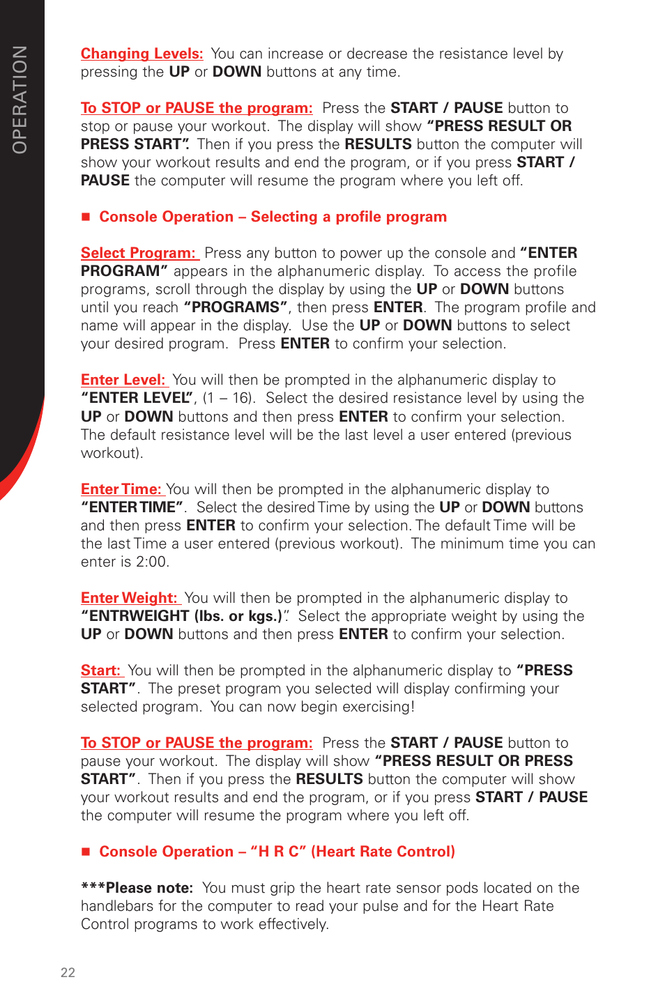 Schwinn 431 User Manual | Page 22 / 42