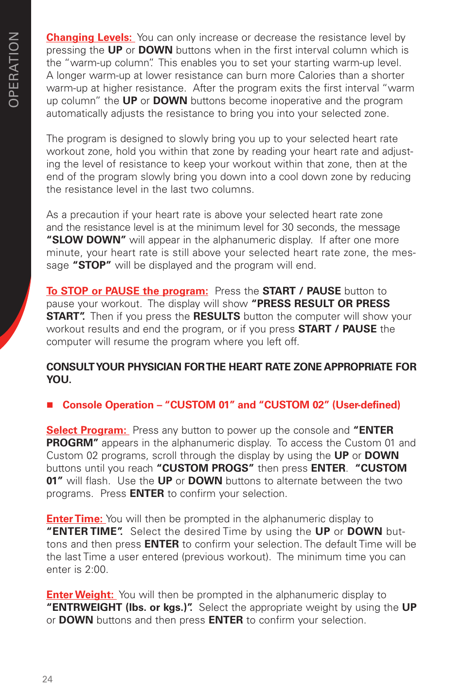 Schwinn 431 User Manual | Page 24 / 42