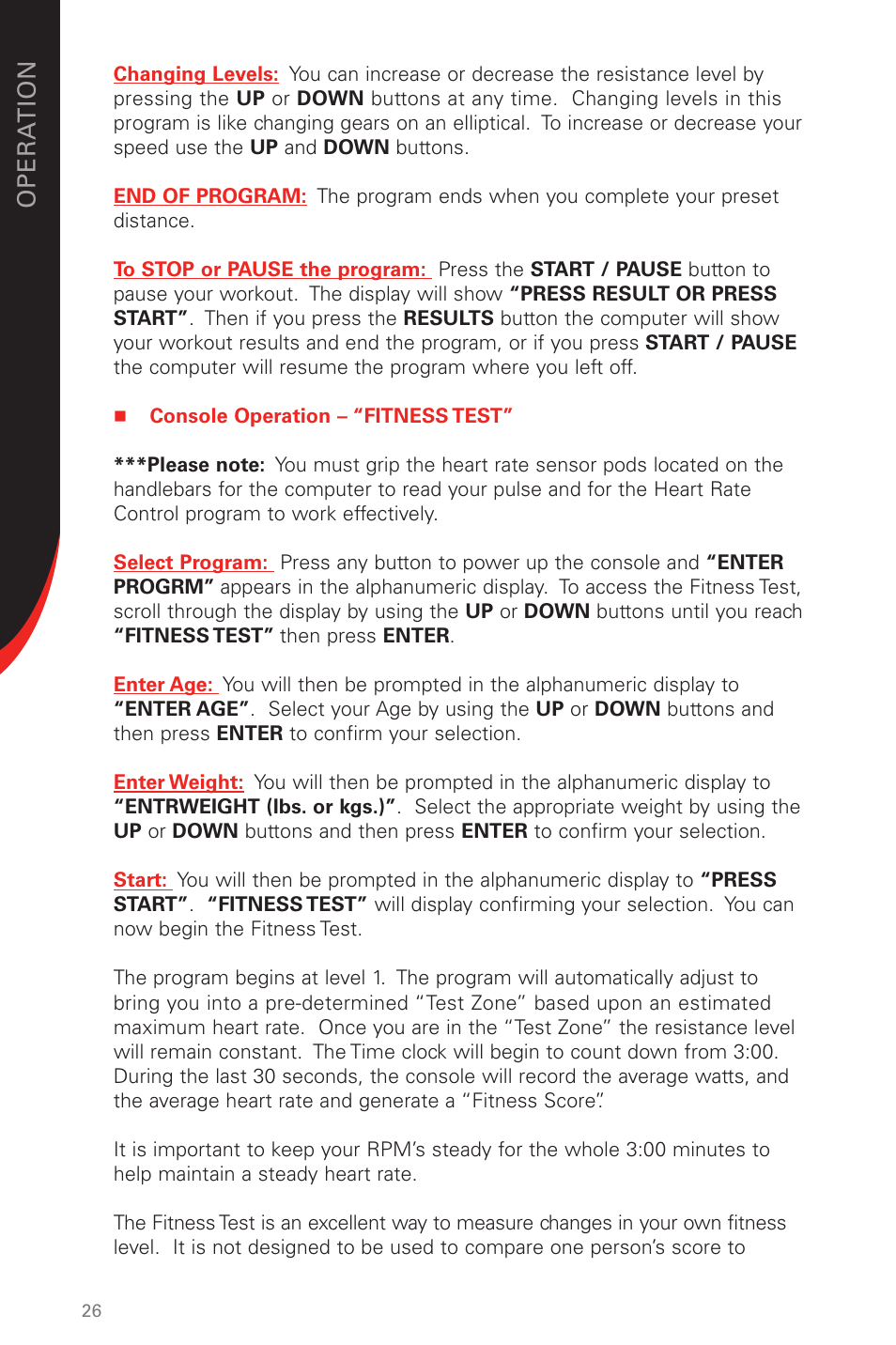 Schwinn 431 User Manual | Page 26 / 42