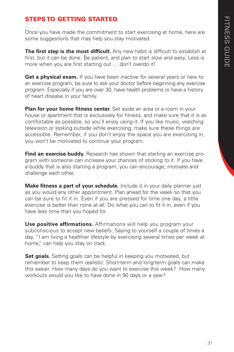 Schwinn 431 User Manual | Page 31 / 42