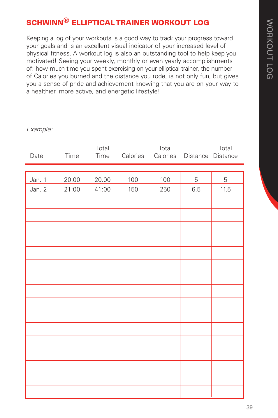 Schwinn 431 User Manual | Page 39 / 42