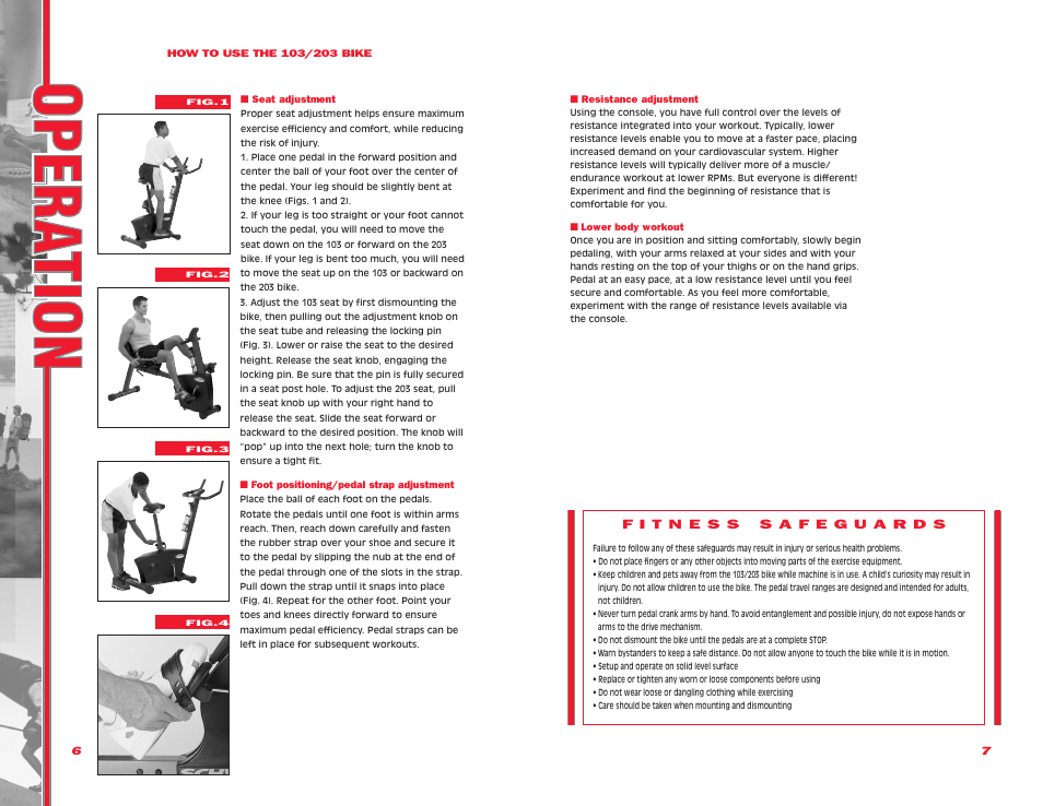 Schwinn 103/203 User Manual | Page 4 / 12