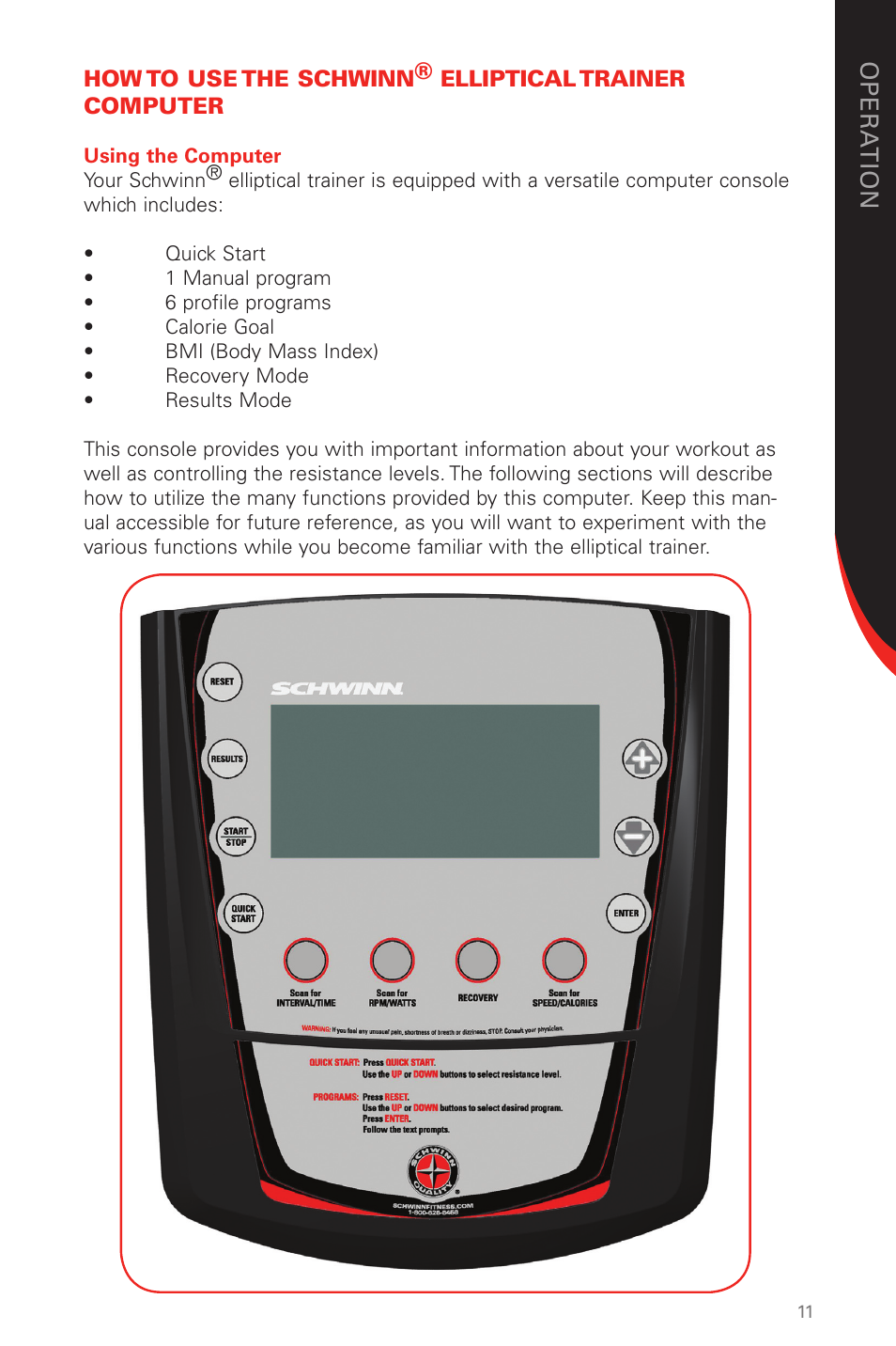 Schwinn 430 User Manual | Page 11 / 36