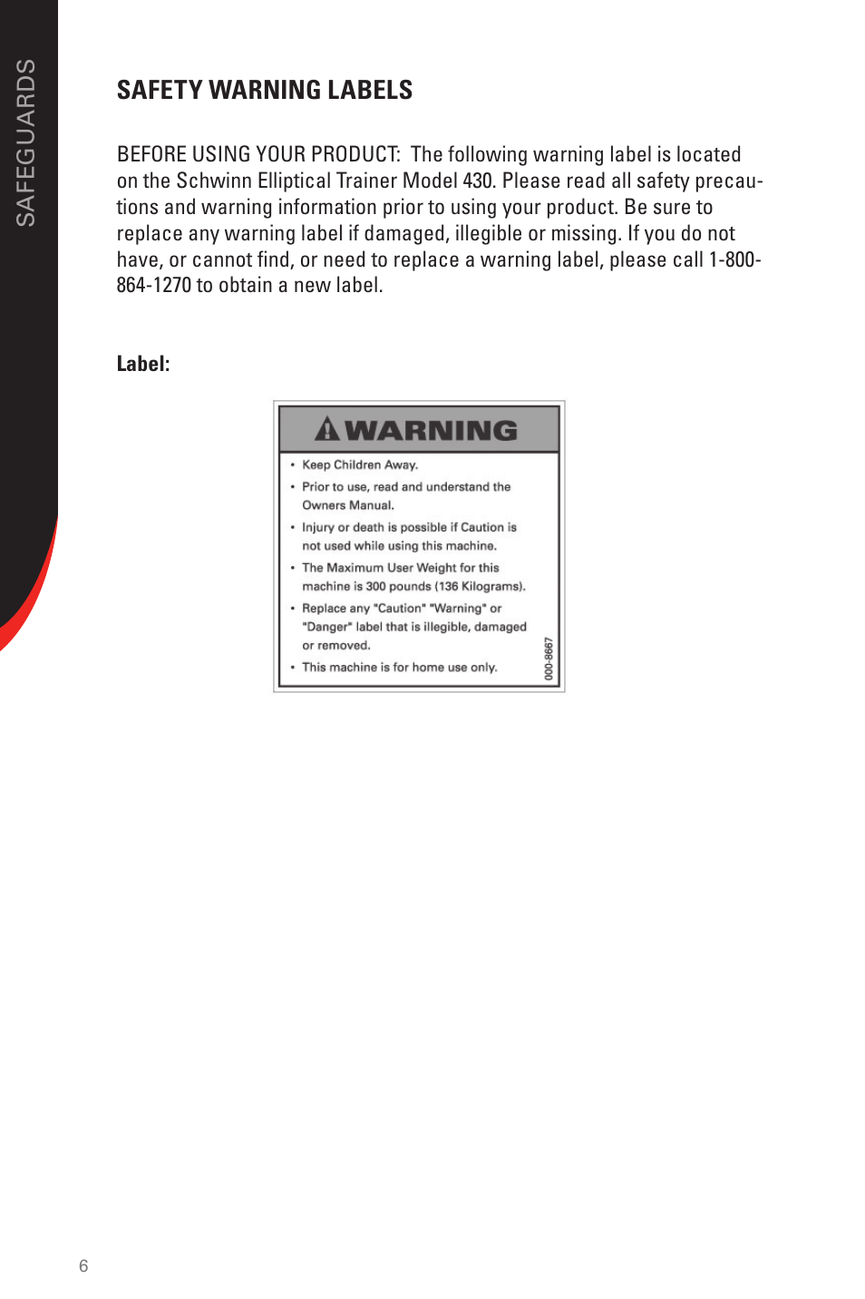Schwinn 430 User Manual | Page 6 / 36