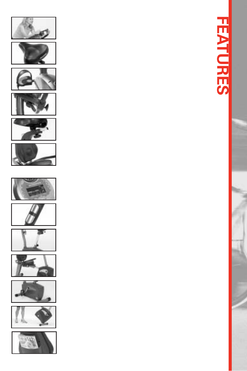 Fea tures | Schwinn 113/213 User Manual | Page 5 / 40