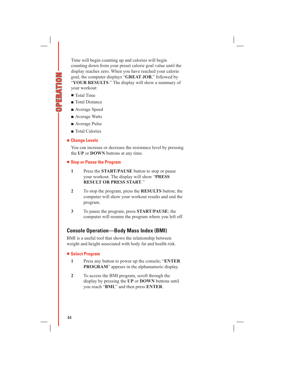 Schwinn 438 User Manual | Page 46 / 62