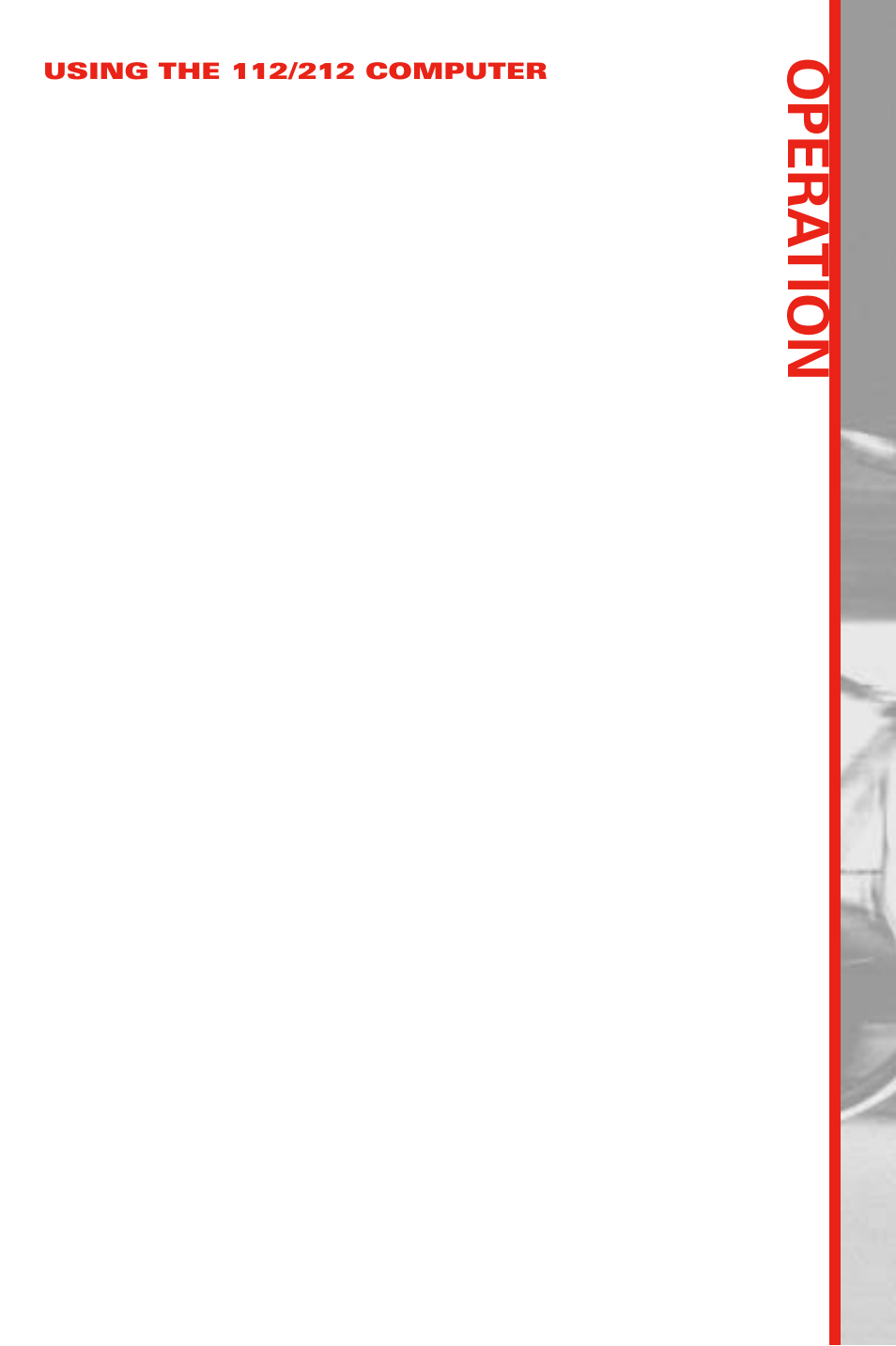 Opera tion | Schwinn 112212 User Manual | Page 13 / 34