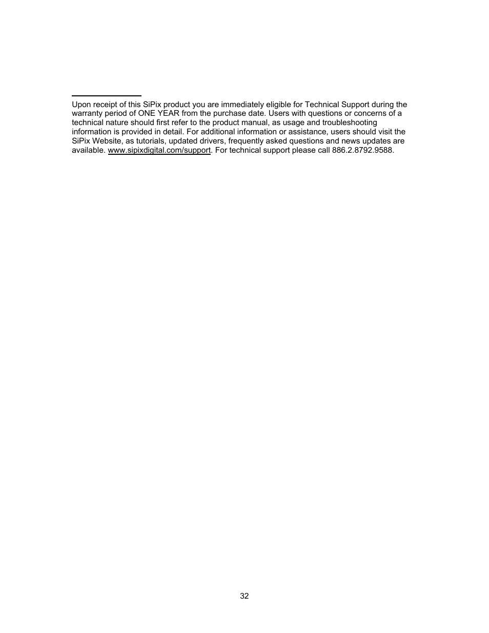 Warranty & technical support – asia | SiPix StyleCam DV100 User Manual | Page 35 / 35