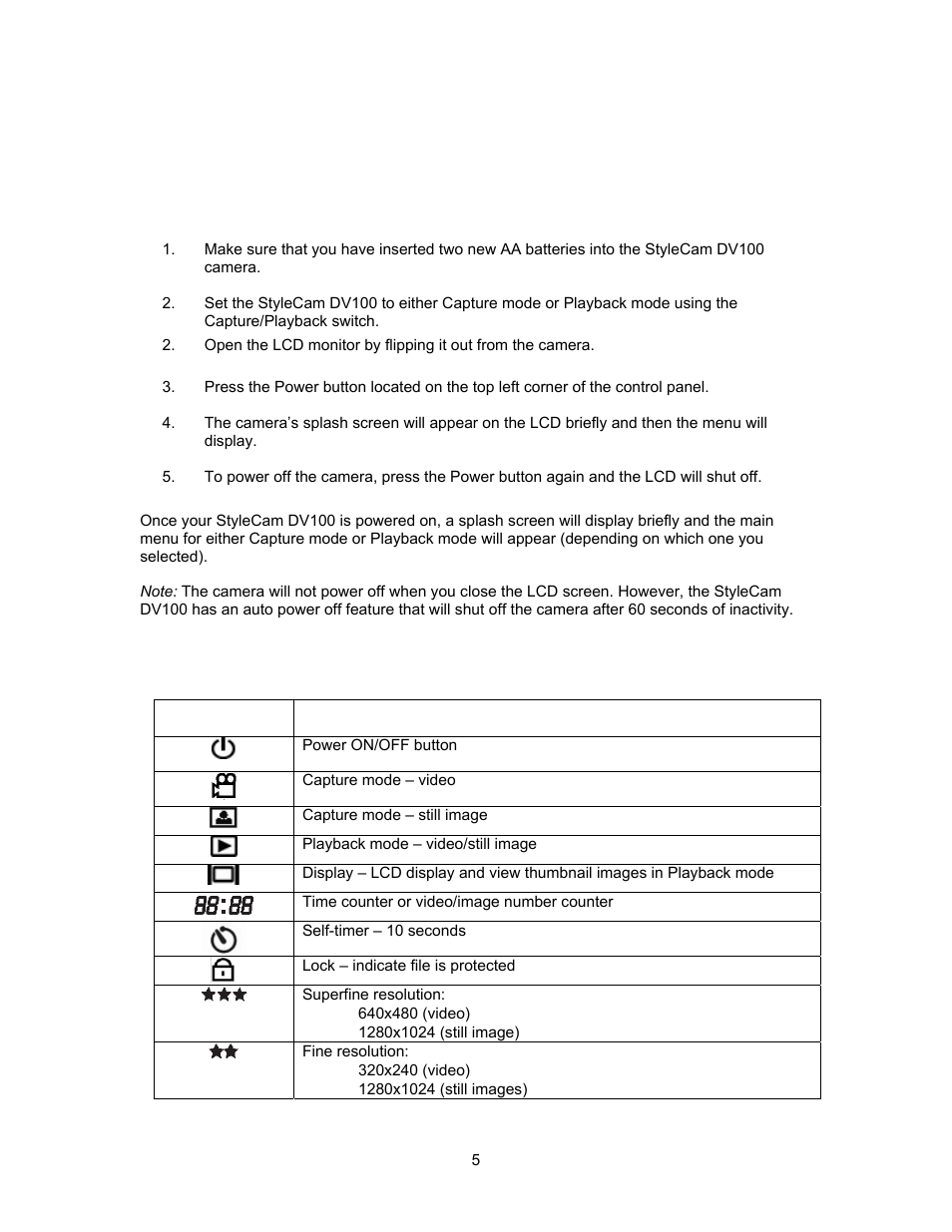 Stylecam dv100 operations | SiPix StyleCam DV100 User Manual | Page 8 / 35