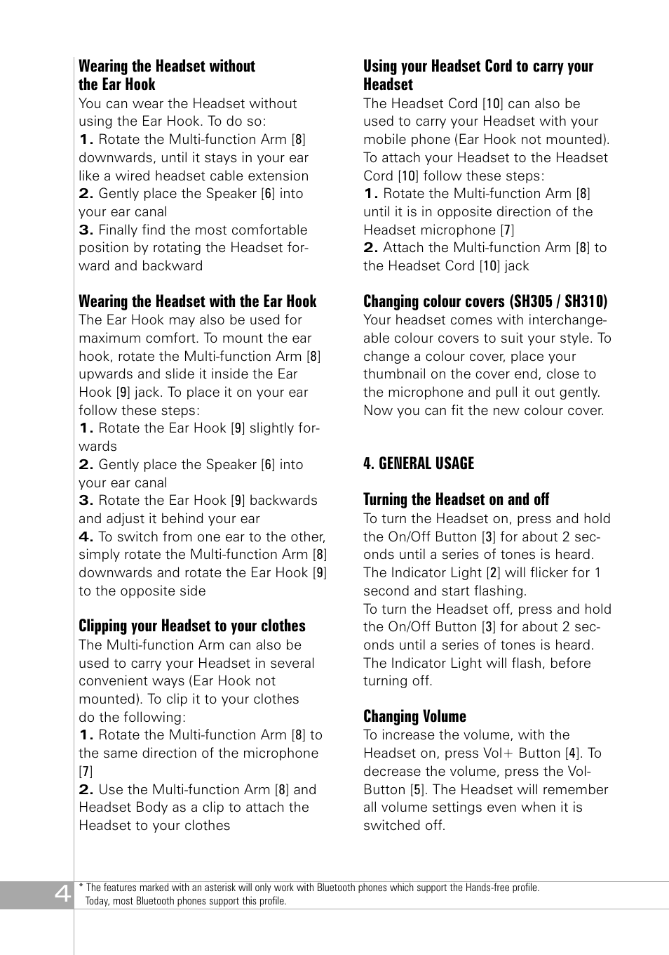 Southwing SH305 User Manual | Page 4 / 60
