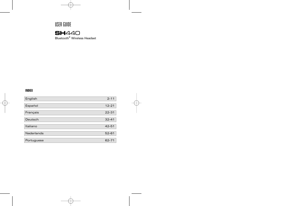 Southwing SH440 User Manual | 37 pages