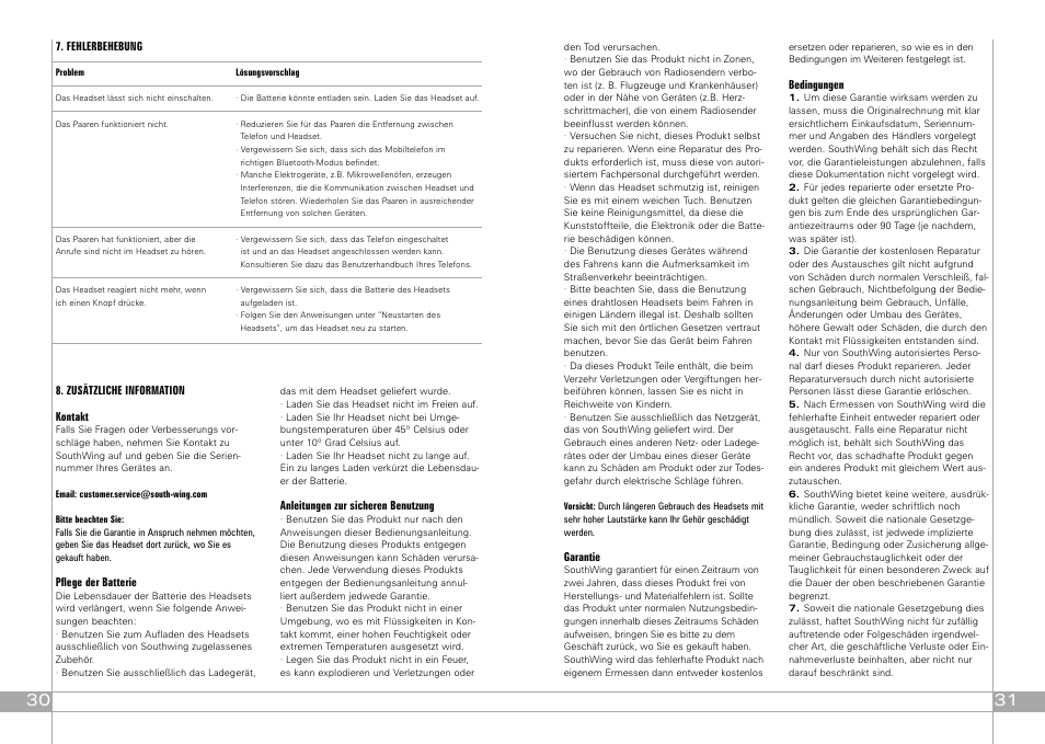 Southwing SA505 User Manual | Page 16 / 30