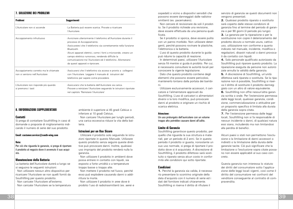 Southwing SA505 User Manual | Page 20 / 30