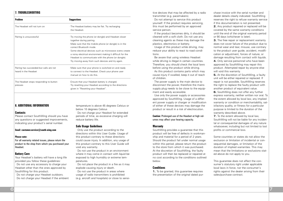 Southwing SA505 User Manual | Page 4 / 30