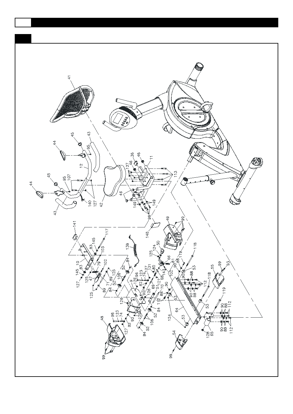 Parts diagram | Smooth Fitness V390 User Manual | Page 14 / 58