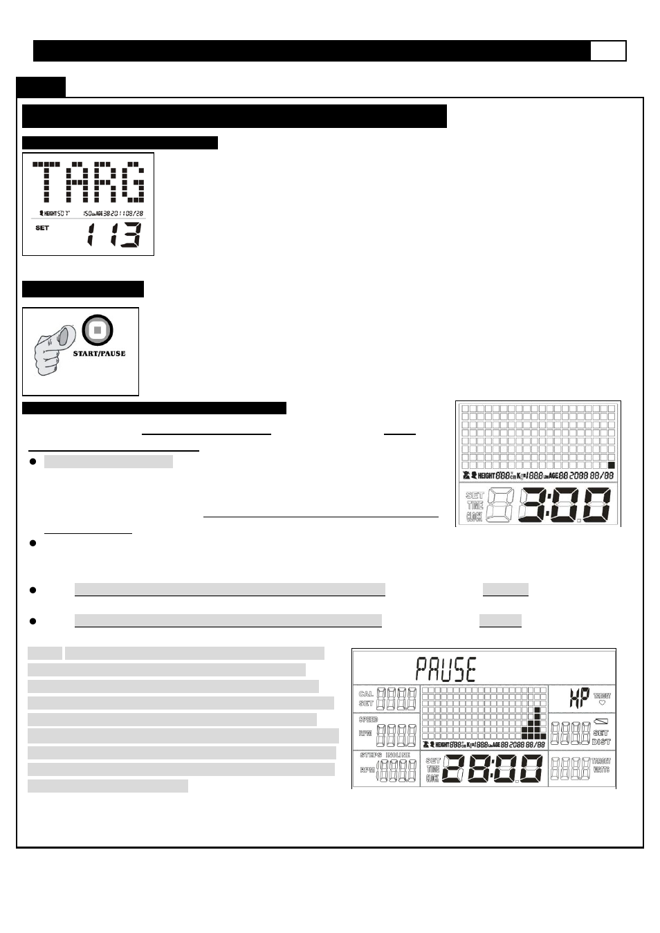 Computer operation, H.r.c. p, Onsole | Nstructions, Rogram (p13) | Smooth Fitness V390 User Manual | Page 51 / 58