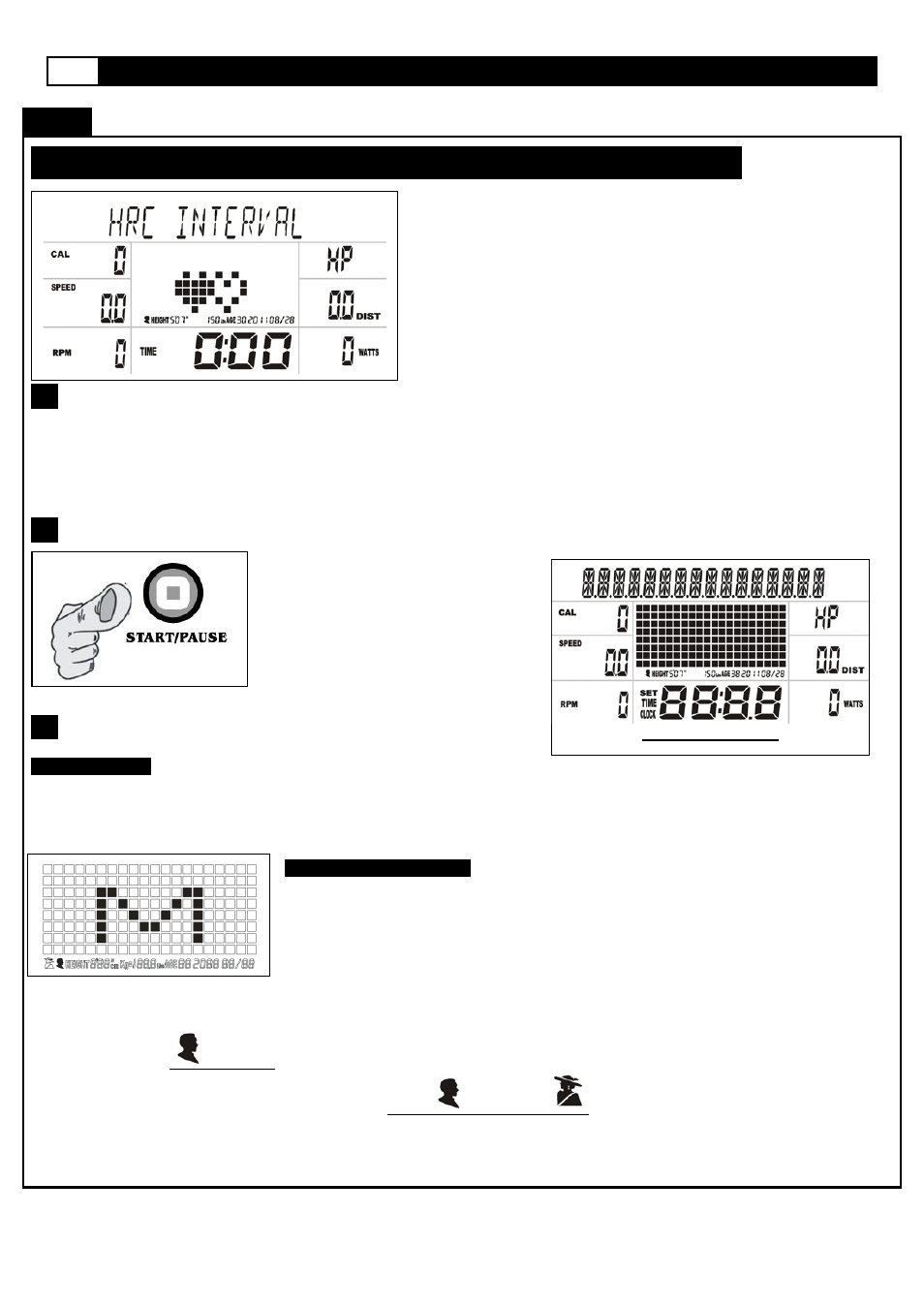 Computer operation, H.r.c. i, Onsole | Nstructions, Nterval, Rogram (p14) | Smooth Fitness V390 User Manual | Page 52 / 58