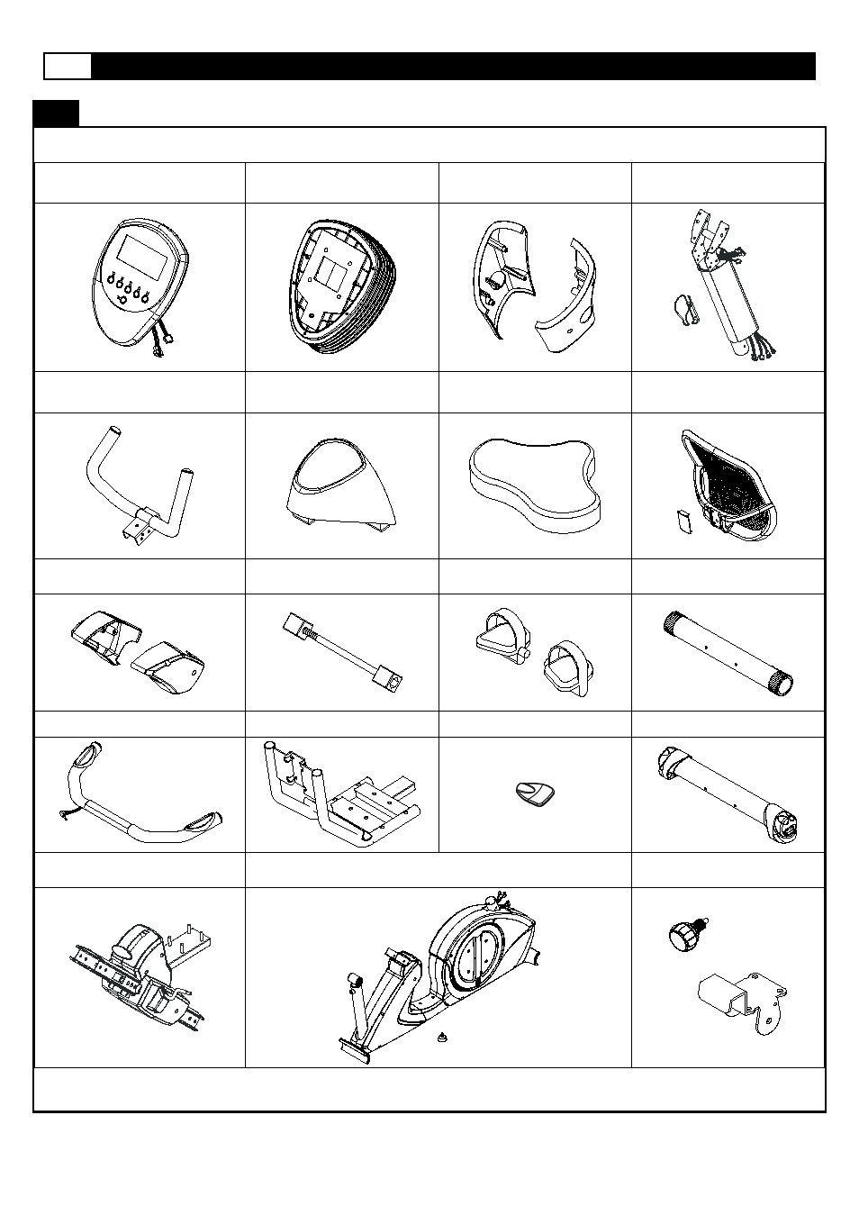 Supplied components / supplied hardware | Smooth Fitness V390 User Manual | Page 6 / 58