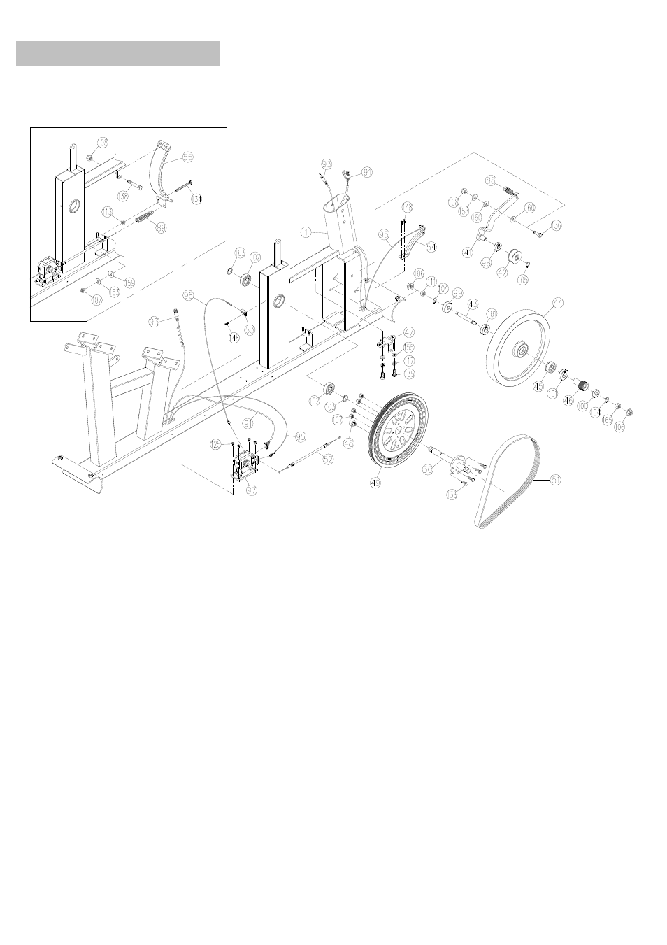 Exploded diagram 2 | Smooth Fitness SB4 User Manual | Page 21 / 23