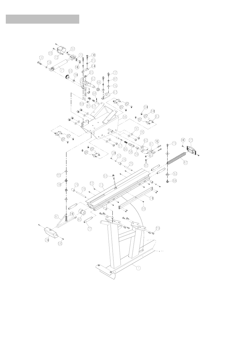 Exploded diagram 3 | Smooth Fitness SB4 User Manual | Page 22 / 23