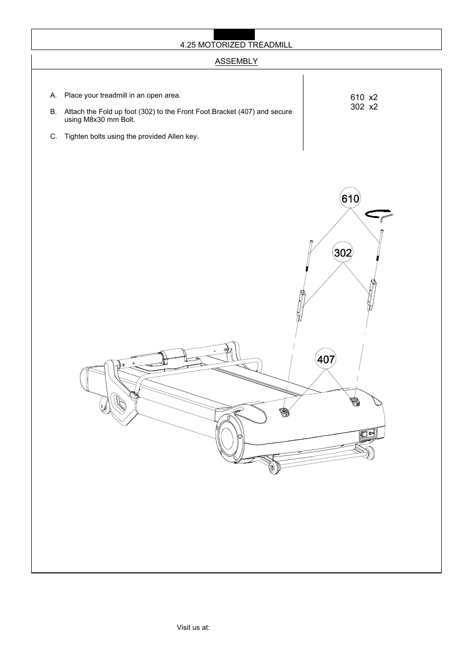 Assembly | Smooth Fitness 4.25 User Manual | Page 12 / 29