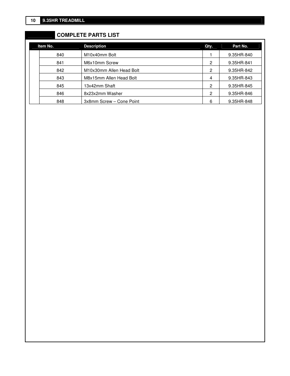 Smooth Fitness 9.35HR User Manual | Page 10 / 38