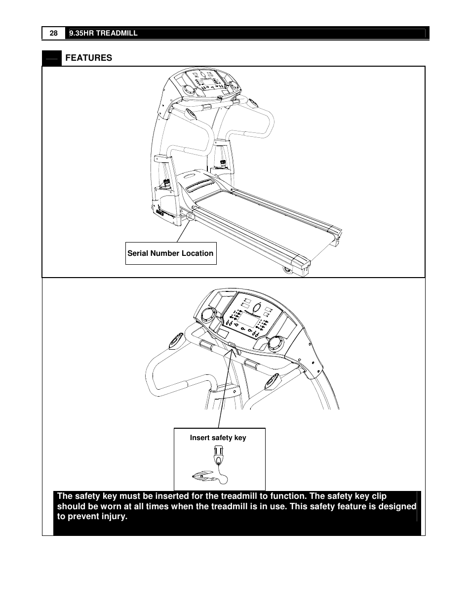 Smooth Fitness 9.35HR User Manual | Page 28 / 38